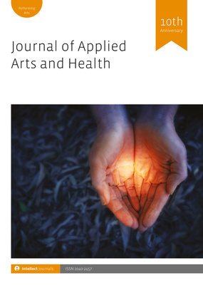 Journal of Applied Arts & Health 13.3 is out now! Special Issue