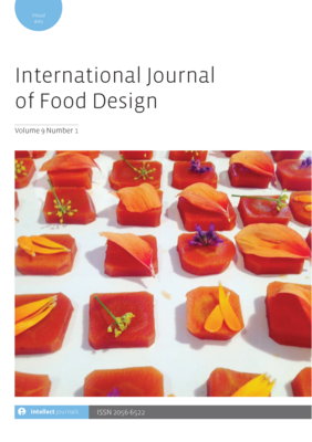 International Journal of Food Design 8.1 is out now and OA! Special Issue