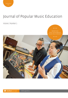 Journal of Popular Music Education 7.2 is out now! Special Issue