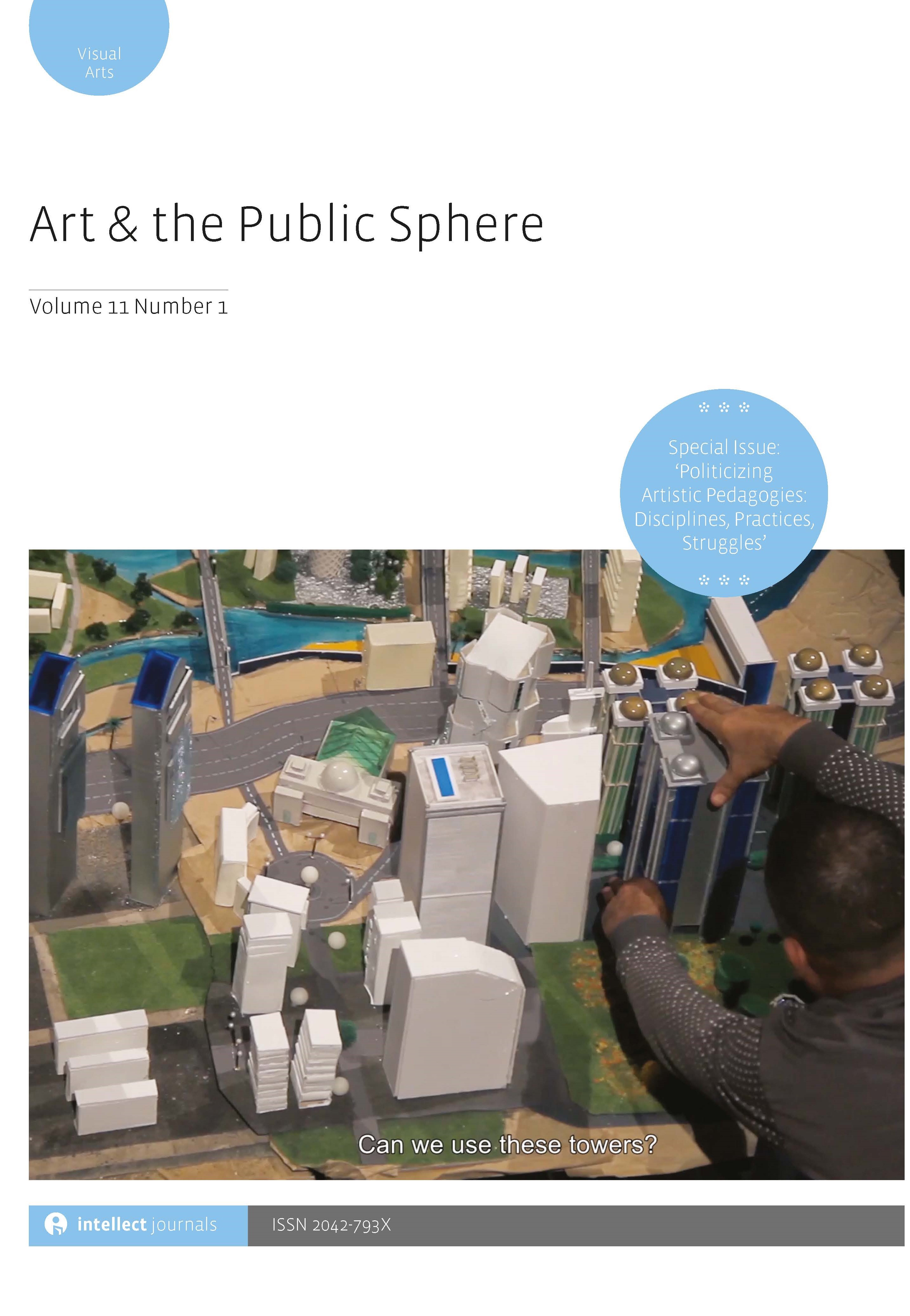 Art & the Public Sphere 11.1 is out now! Special Issue